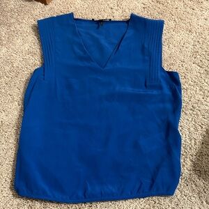 Maje Royal Blue V-Neck Blouse